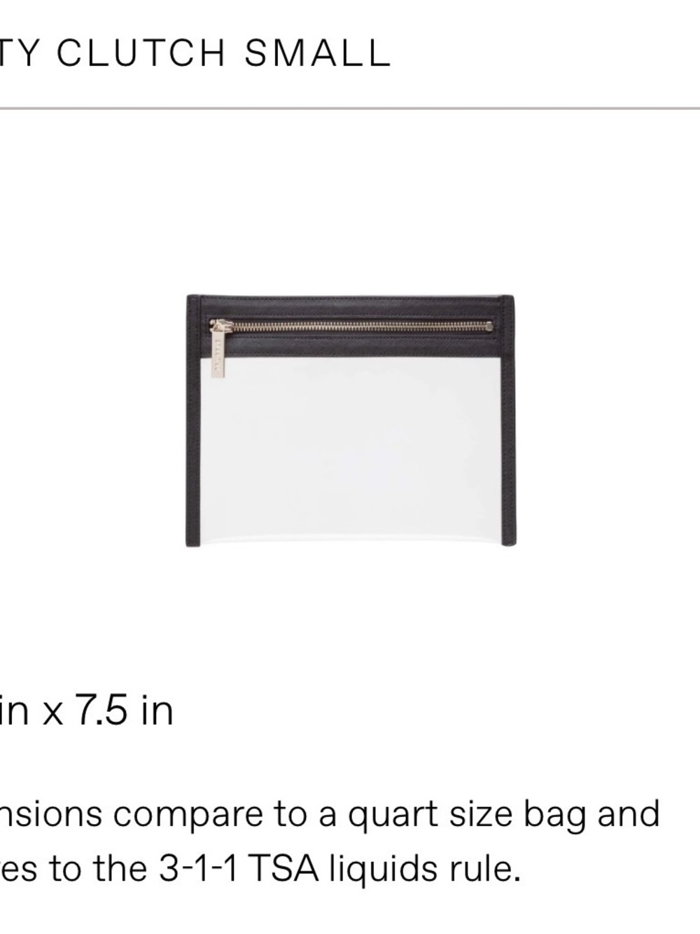 Truffle clarity clutch small